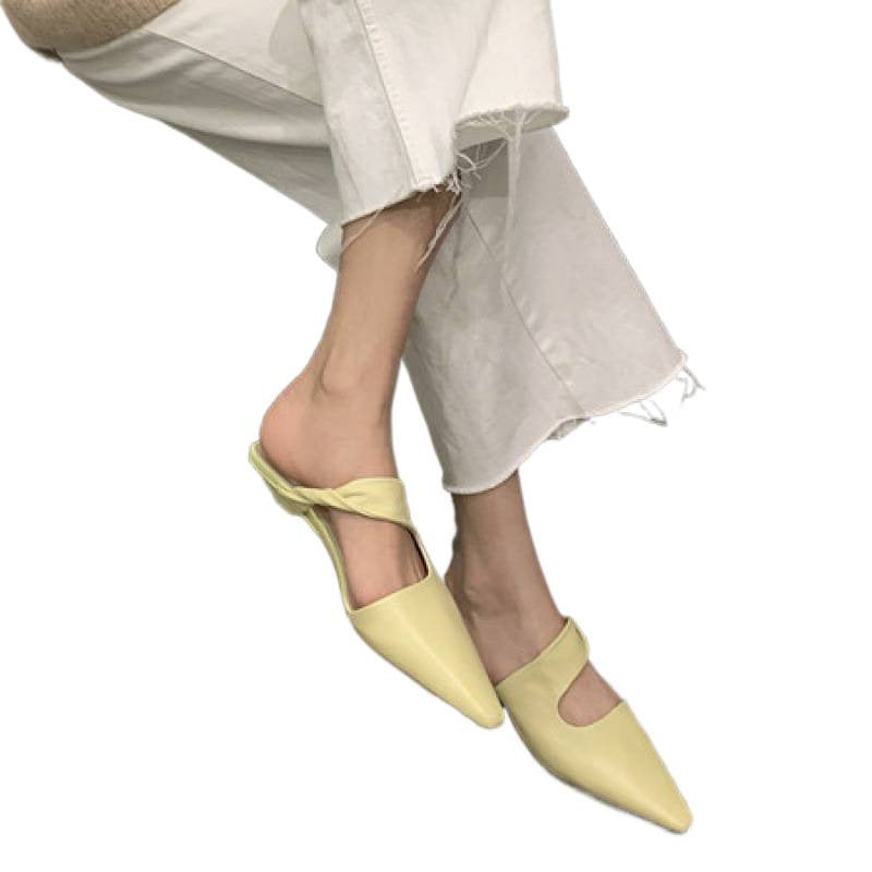 High-heeled Sandals Outerwear Light Luxury Summer New Arrival Handmade Vintage Style