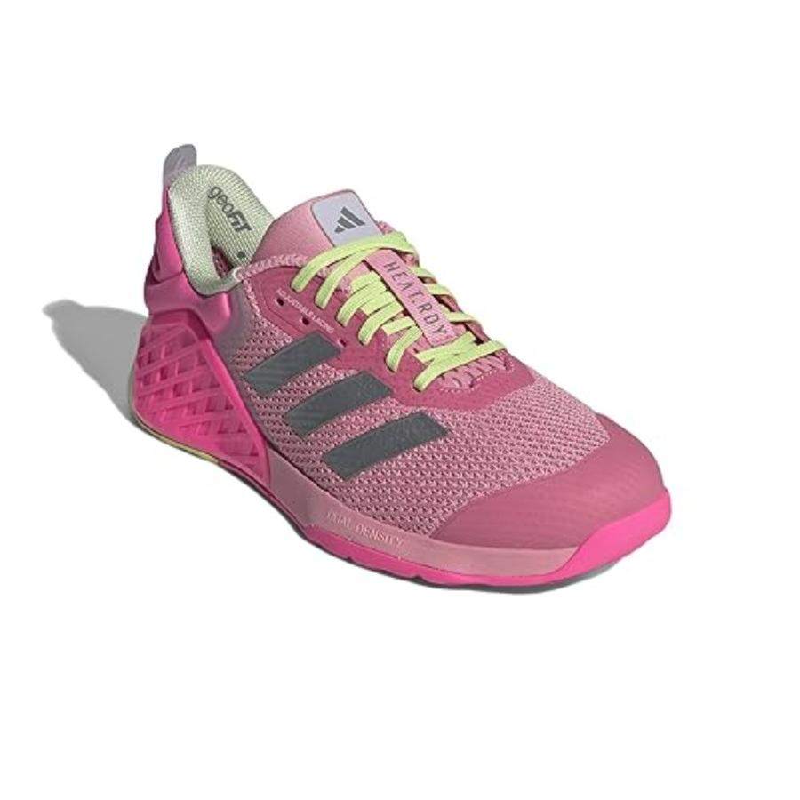 Adidas Women's Dropset 3 Shoes Semi Pink Spark Iron Metallic Silver Dawn