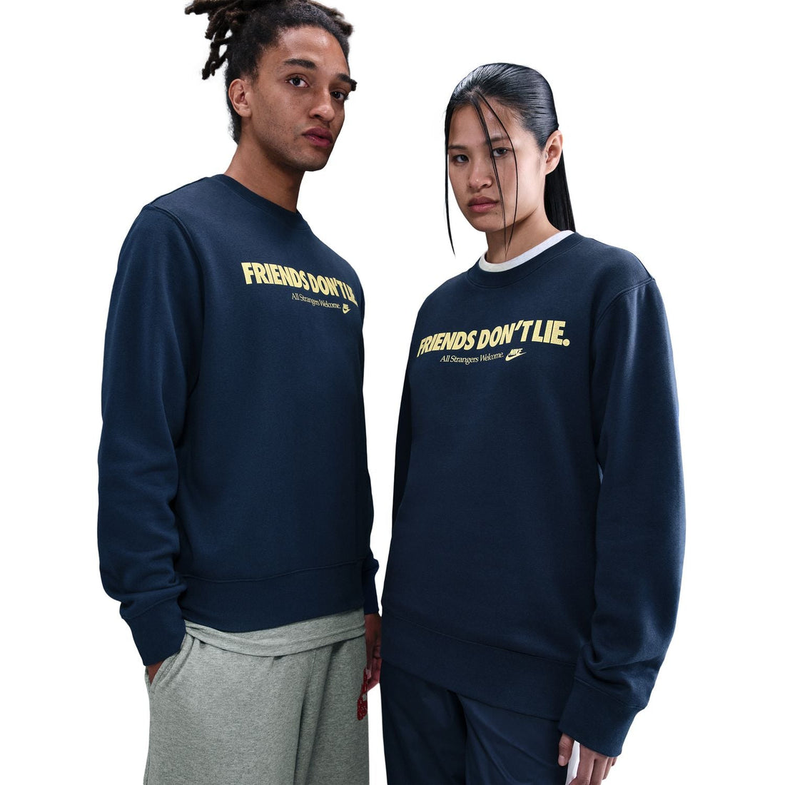 '+ Stranger Things Friends Don?? Lie Club Crew 'Navy'