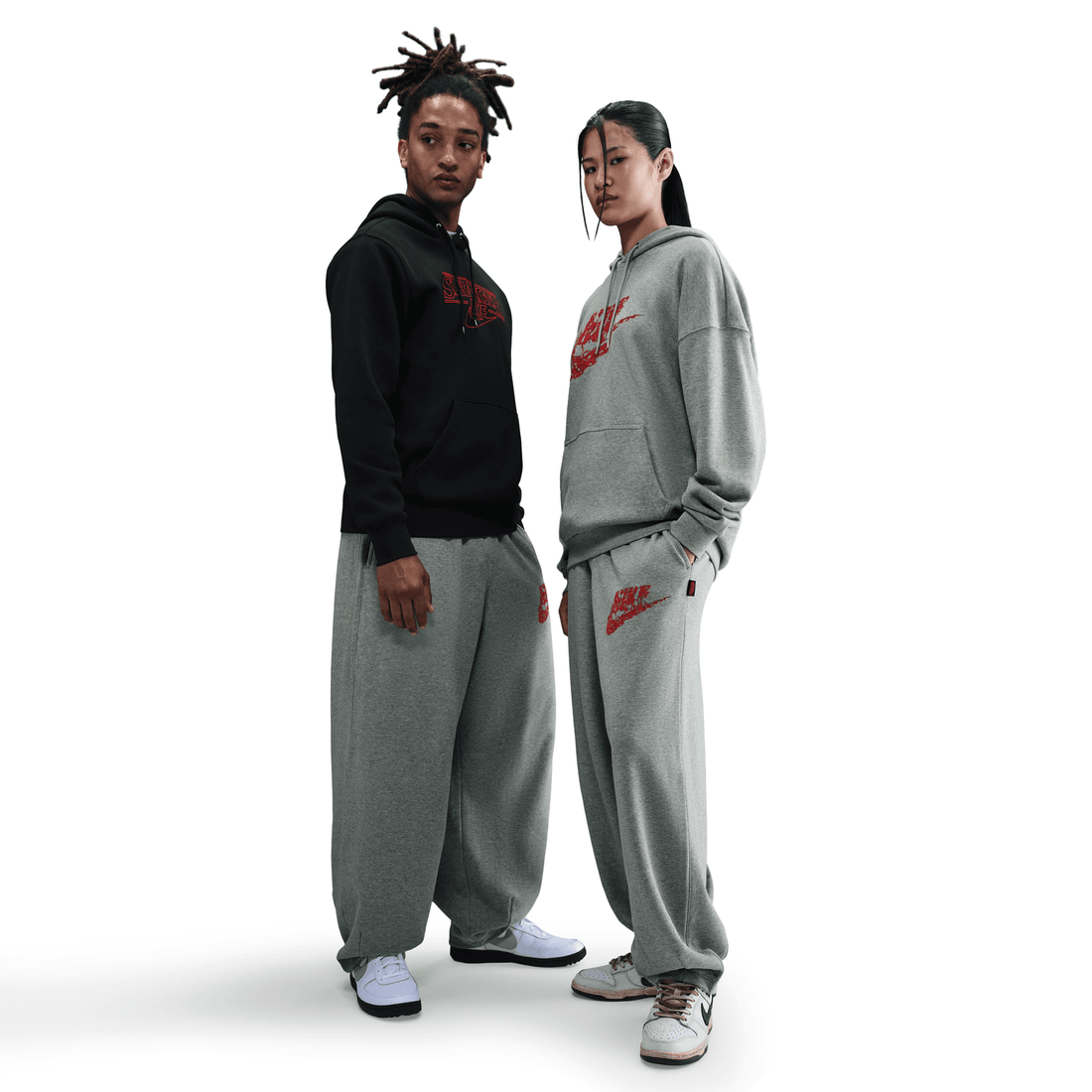 '+ Stranger Things Oversized Pants 'Dark Grey Heather'