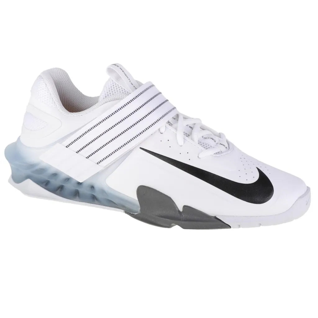 Nike Savaleos Weightlifting Shoes White Iron Grey Laser Orange Black