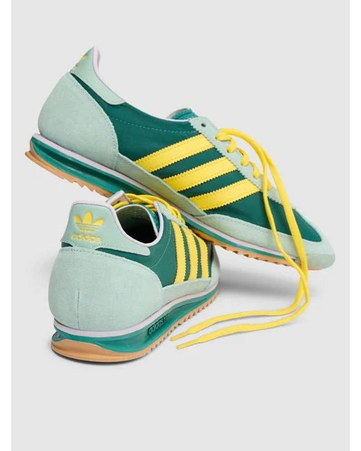 adidas Women's Originals SL 72 OG SHOES Active Green Yellow Hazy Green