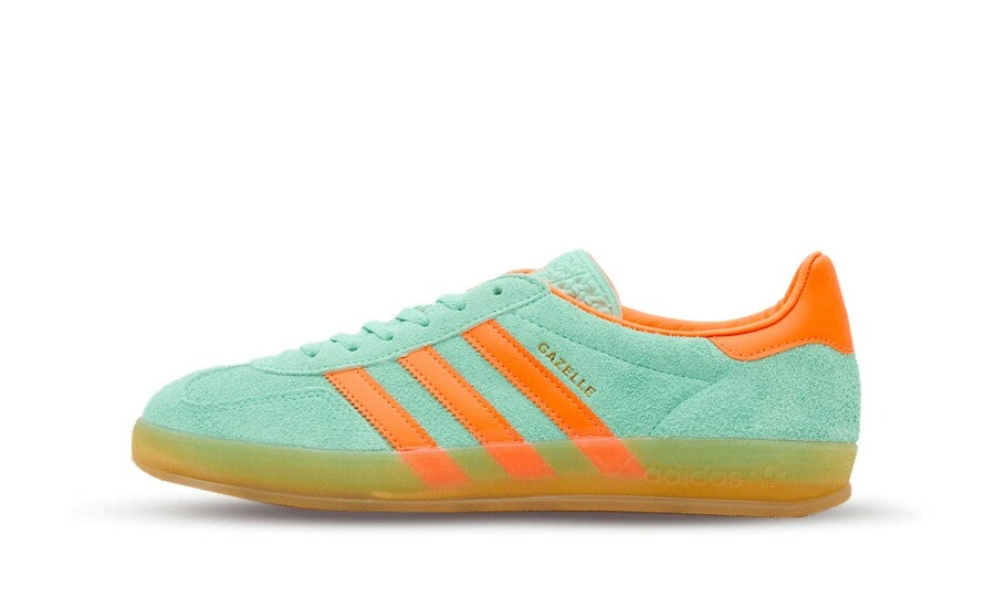 adidas Originals Gazelle Indoor Pulse Mint Green Screaming Orange