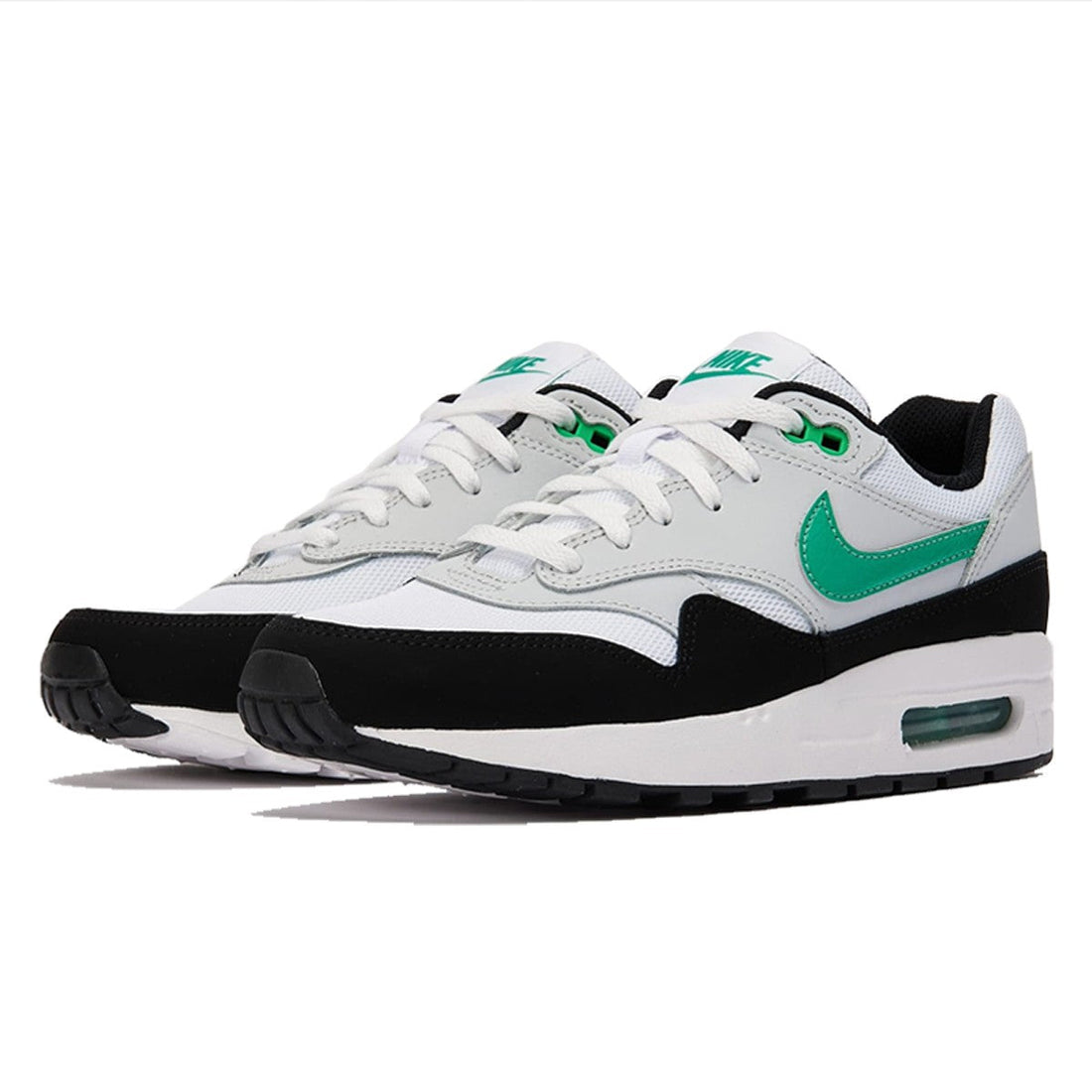 Nike Air Max 1 Shoes White Green Black Stadium Green